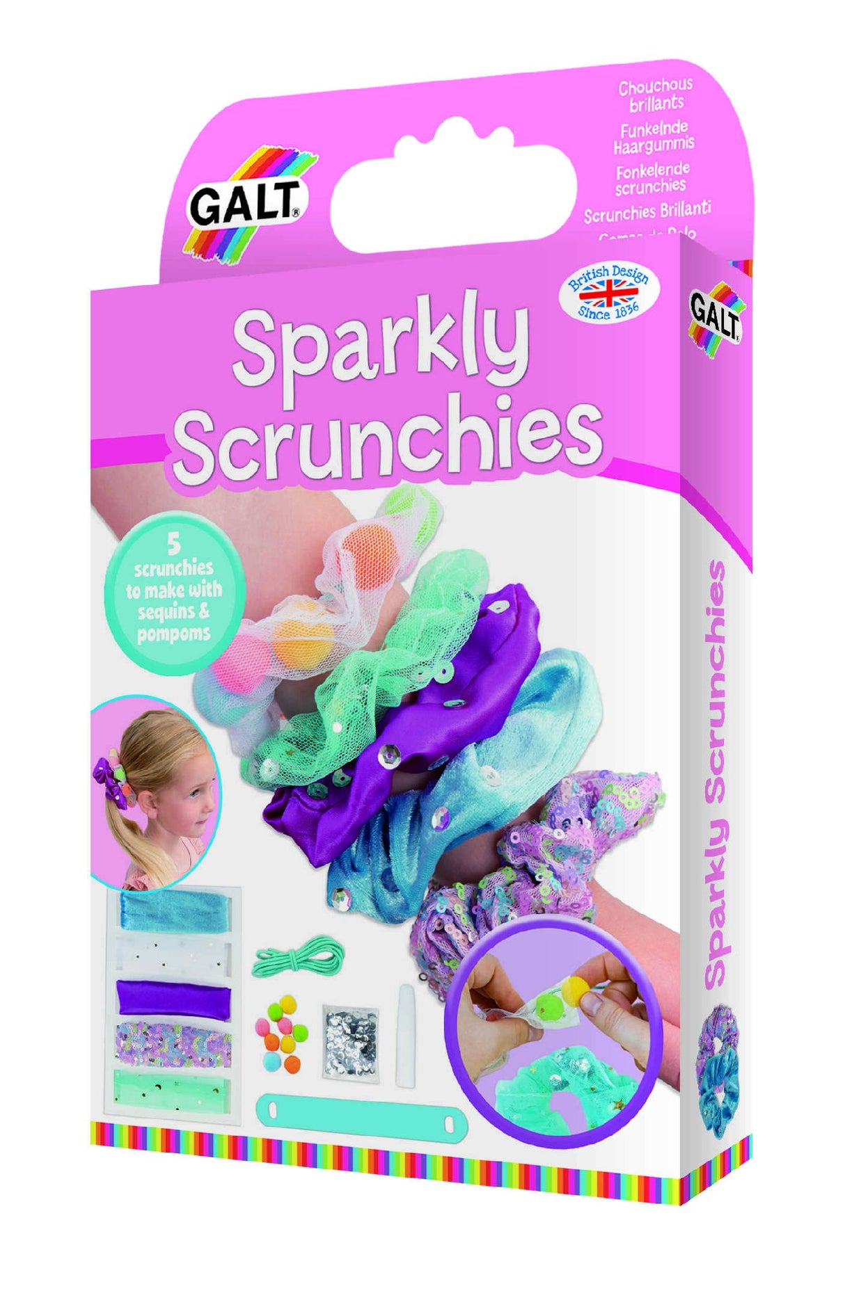 Galt Sparkly Scrunchies