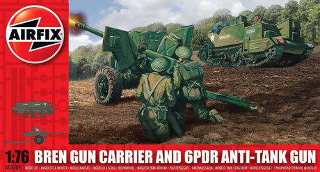 AIRFIX 1/76 BREN GUN CARRIER AND 6PDR ANTI-TANK GUN