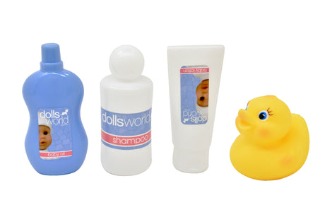 DOLLS WORLD BABY BATH W/ACCESSORIES