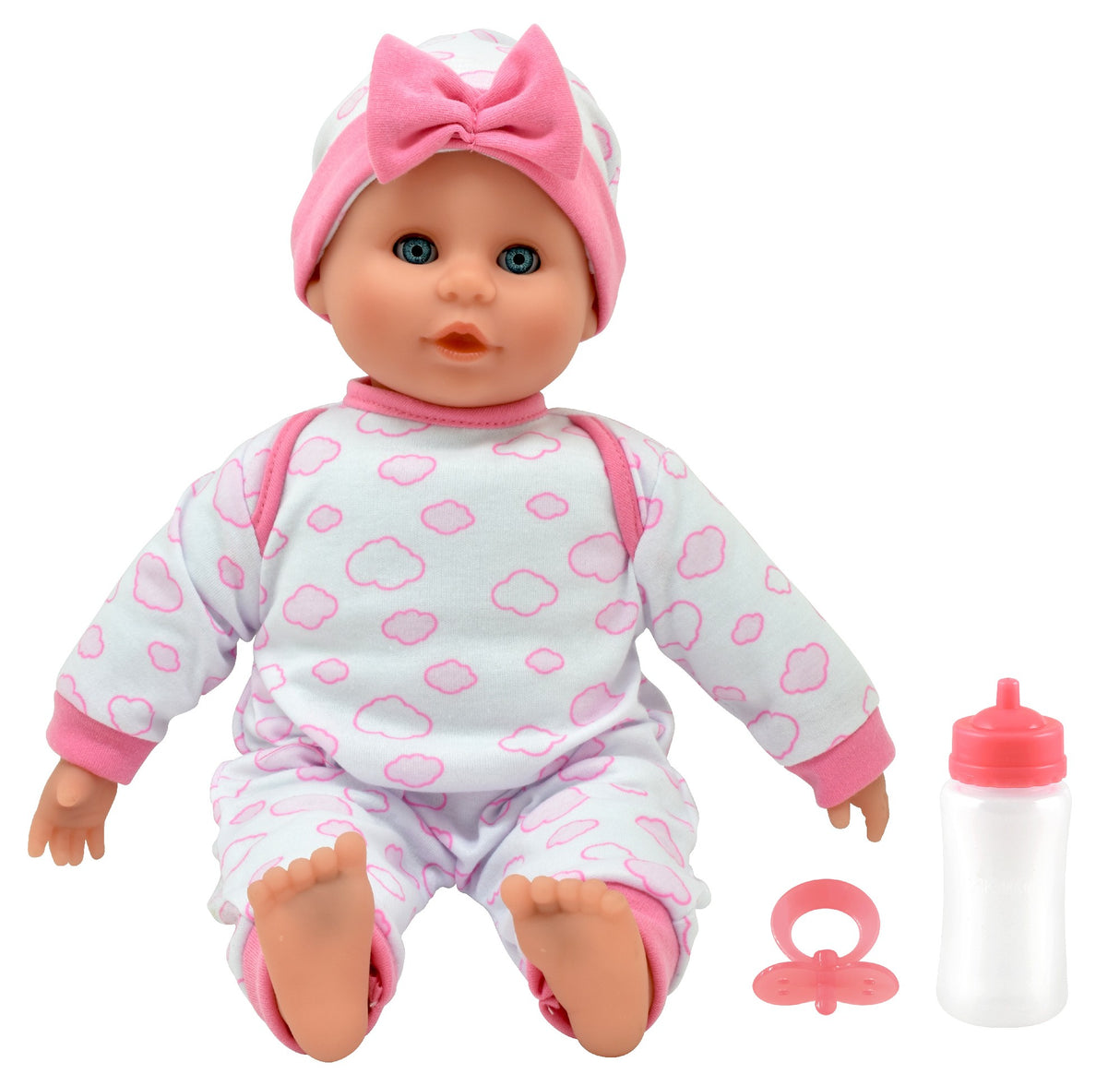 DOLLS WORLD BABY BABBLE 38CM W 21 SOUNDS