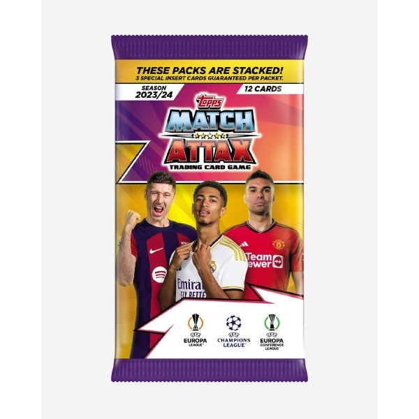 Match Attax Champions League Trading Cards 12 Card Packet