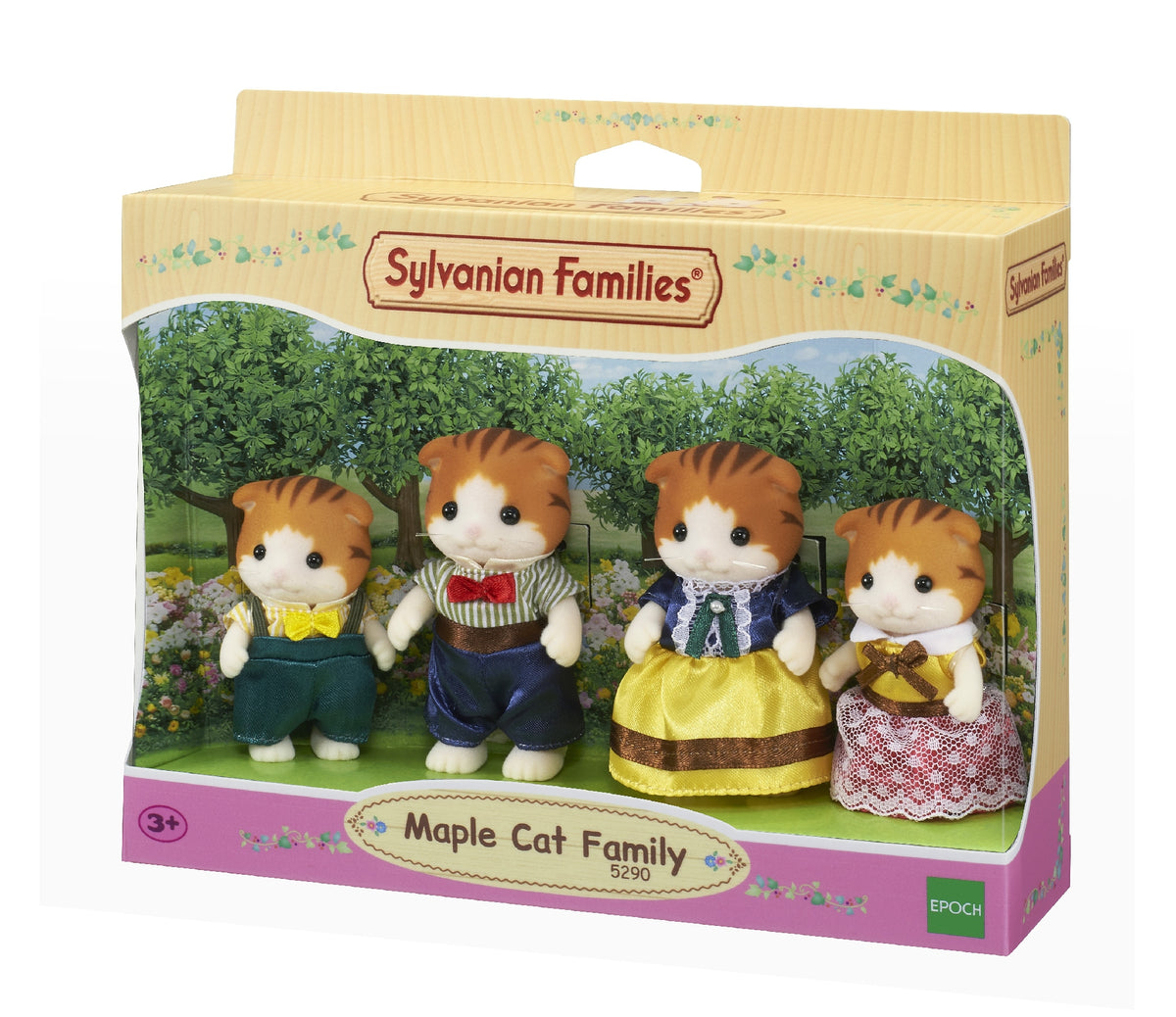 Sylvanian Families Maple Cat Family 4 Figures Playset