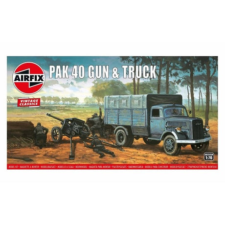 AIRFIX 1/76 PAK 40 GUN & TRUCK