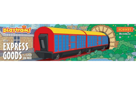 HORNBY PLAY TRAINS EXPRESS GOODS - CLOSED WAGON PACK