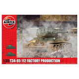 Airfix A1361 T34/85 II2 Factory Production Military Vehicle - 1:35 Scale Model Kit