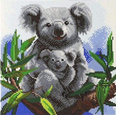 Crystal Art 30x30cm - Cuddly Koalas