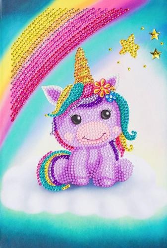 Crystal Art Notebook - Unicorn Smile