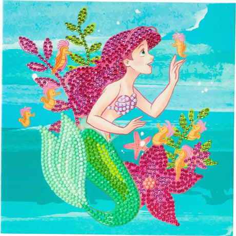 Crystal Art Card 18x18 - Ariel