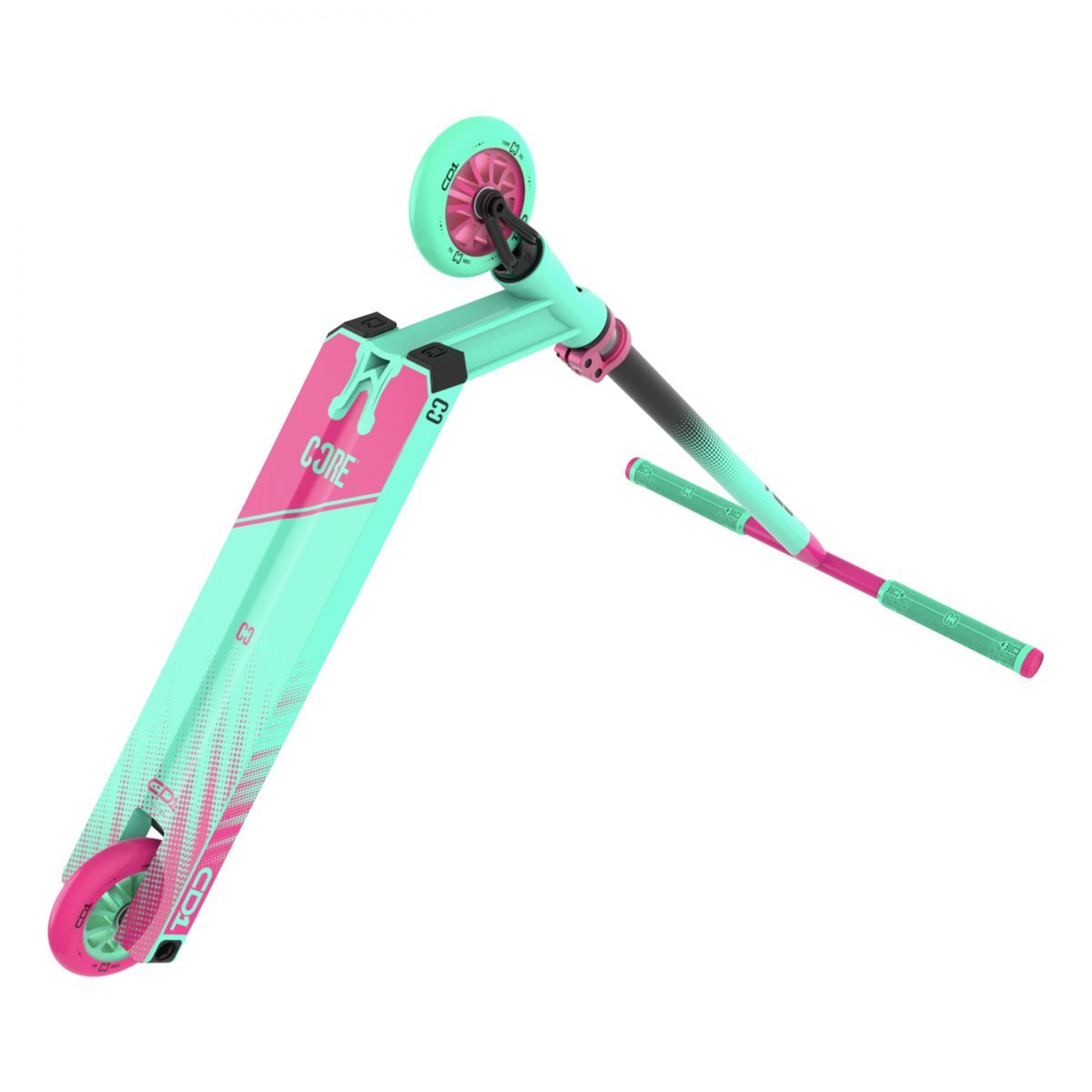 CORE CD1 Park Complete Stunt Scooter - Teal/Pink