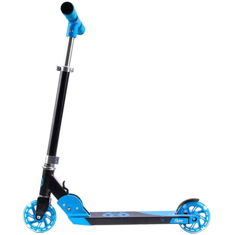 KIDS FOLDY SCOOTER WITH LED WHEELS BLUE