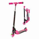 CORE KIDS FOLDY SCOOTER PINK WITH LED WHEELS