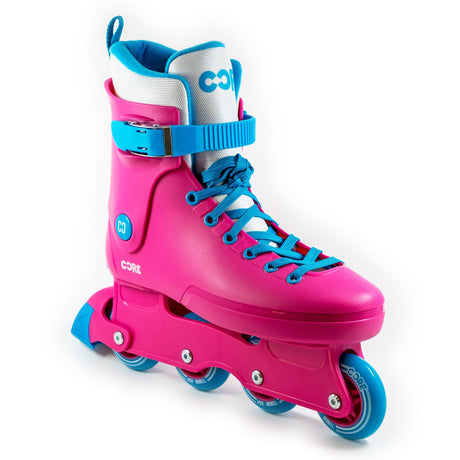 Core Kids Retro Adjustable Inline Skate - Pink/Blue Uk2-5 (Aus 4 - 7)