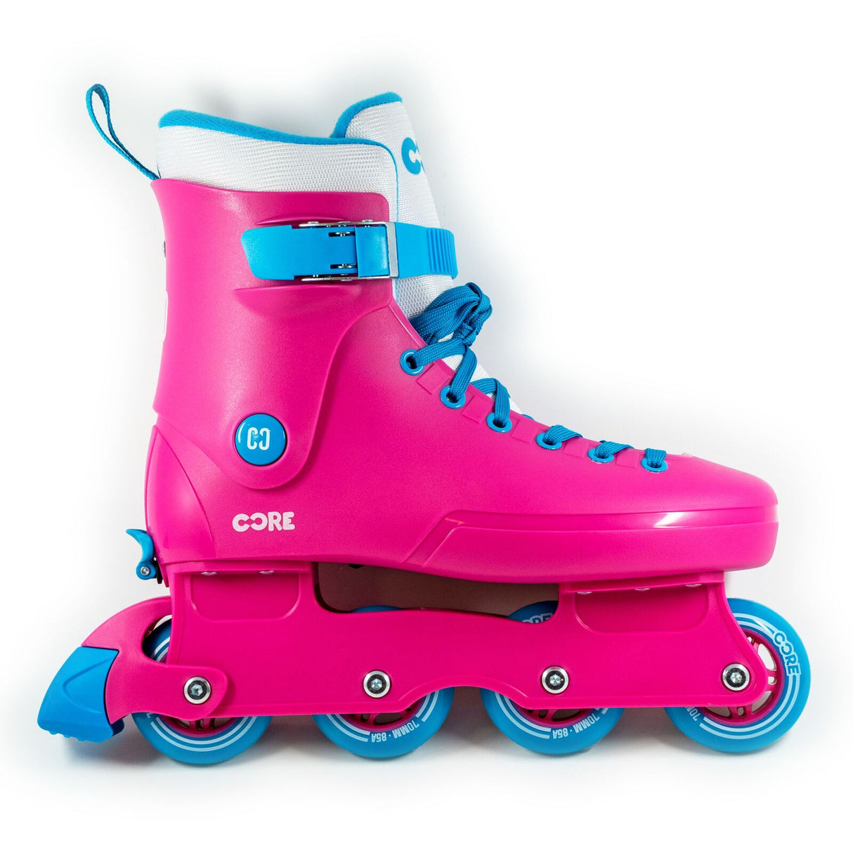 Core Kids Retro Adjustable Inline Skate - Pink/Blue Uk2-5 (Aus 4 - 7)