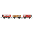 Hornby Triple Wagon Pack Denaby Colliery Leicester Co-op & Hall & Co - Era 3