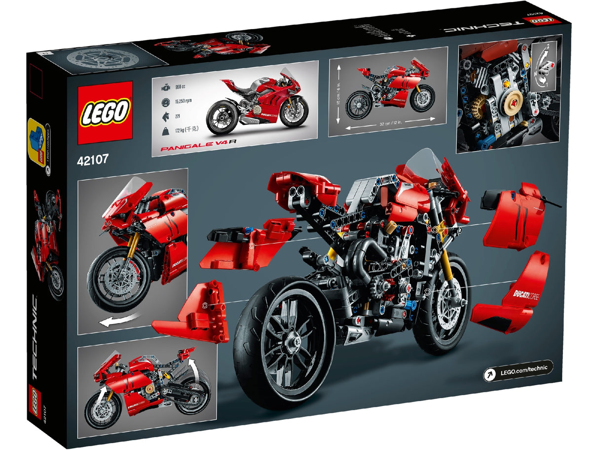 LEGO TECHNIC DUCATI PANIGALE V4 R 42107 AGE: 10+