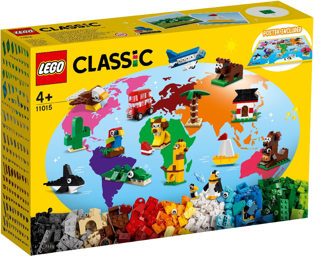 LEGO CLASSIC AROUND THE WORLD 11015 AGE: 4+