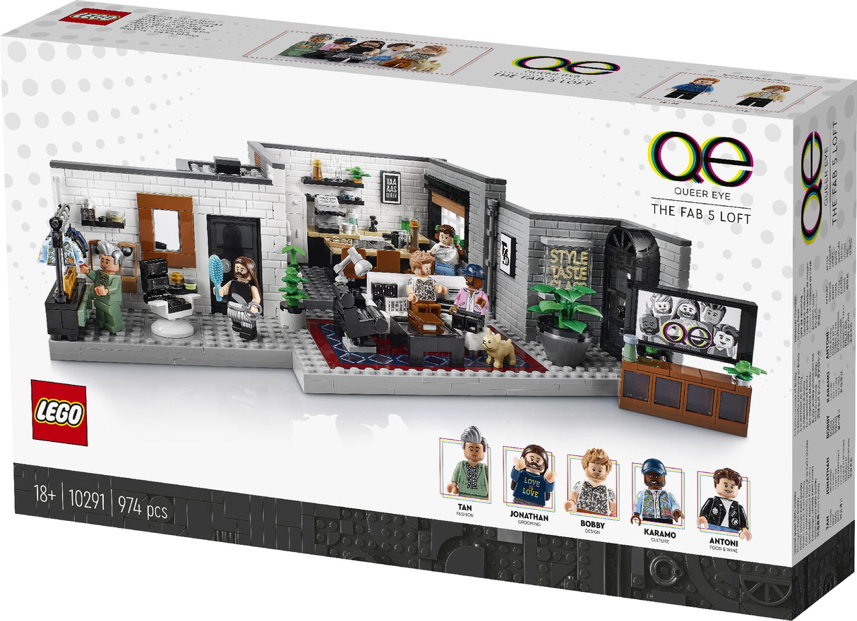 LEGO CREATOR EXPERT QUEER EYE - THE FAB 5 LOFT 10291 AGE: 18+