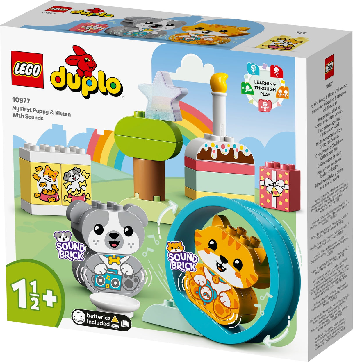 LEGO DUPLO MY FIRST PUPPY & KITTEN WITH SOUNDS 10977 AGE: 1½+