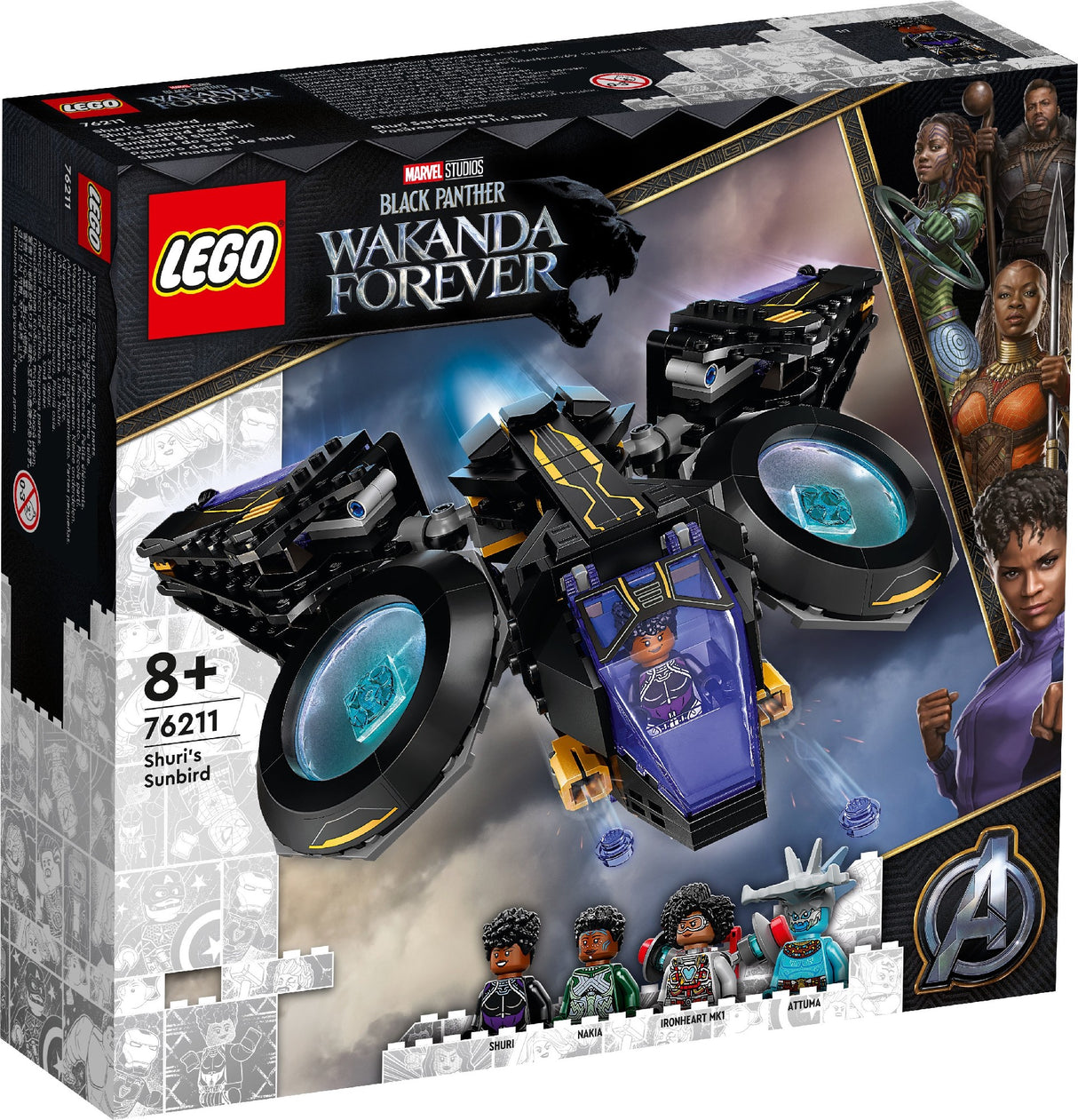 LEGO MARVEL SHURI'S SUNBIRD 76211 AGE: 8+