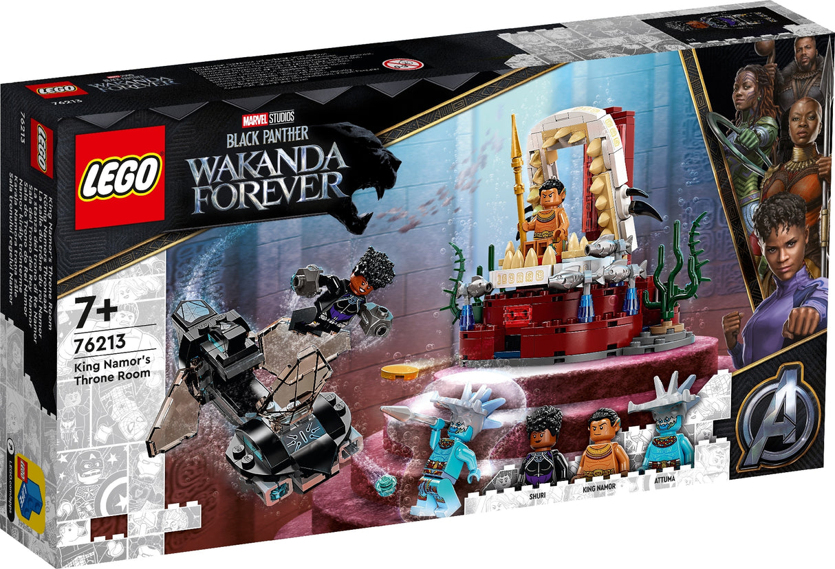 LEGO MARVEL KING NAMOR'S THRONE ROOM 76213 AGE: 7+