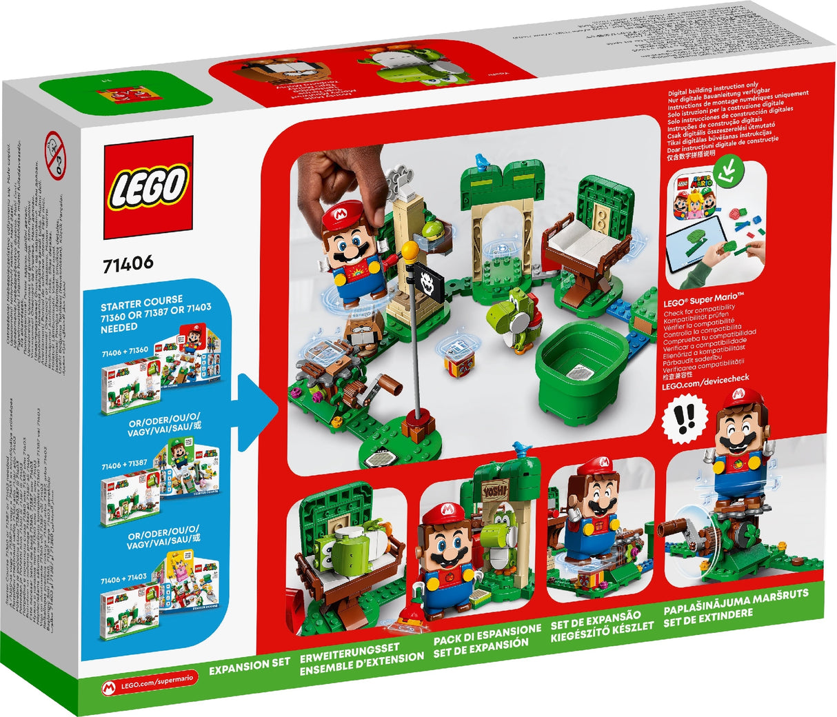 LEGO SUPER MARIO YOSHI'S GIFT HOUSE EXPANSION SET 71406 AGE: 6+