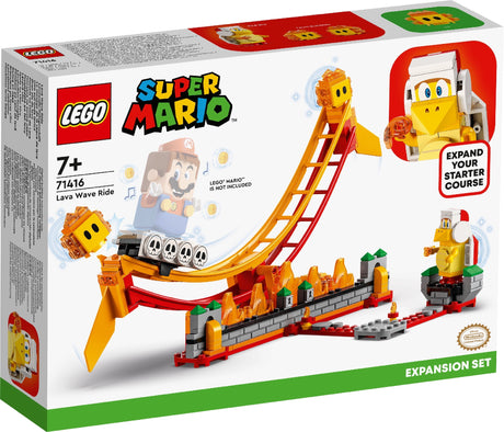 LEGO SUPER MARIO LAVA WAVE RIDE EXPANSION SET 71416 AGE: 7+