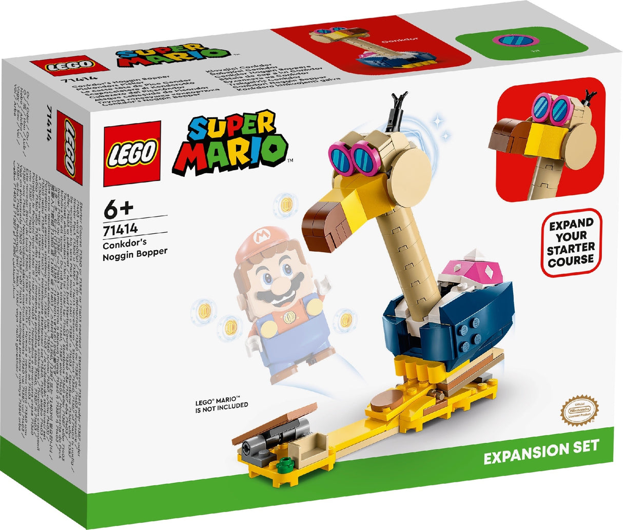 LEGO SUPER MARIO CONKDOR'S NOGGIN BOPPER EXPANSION SET 71414 AGE: 6+