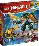 LEGO NINJAGO LLOYD AND ARIN'S NINJA TEAM MECHS 71794 AGE: 9+