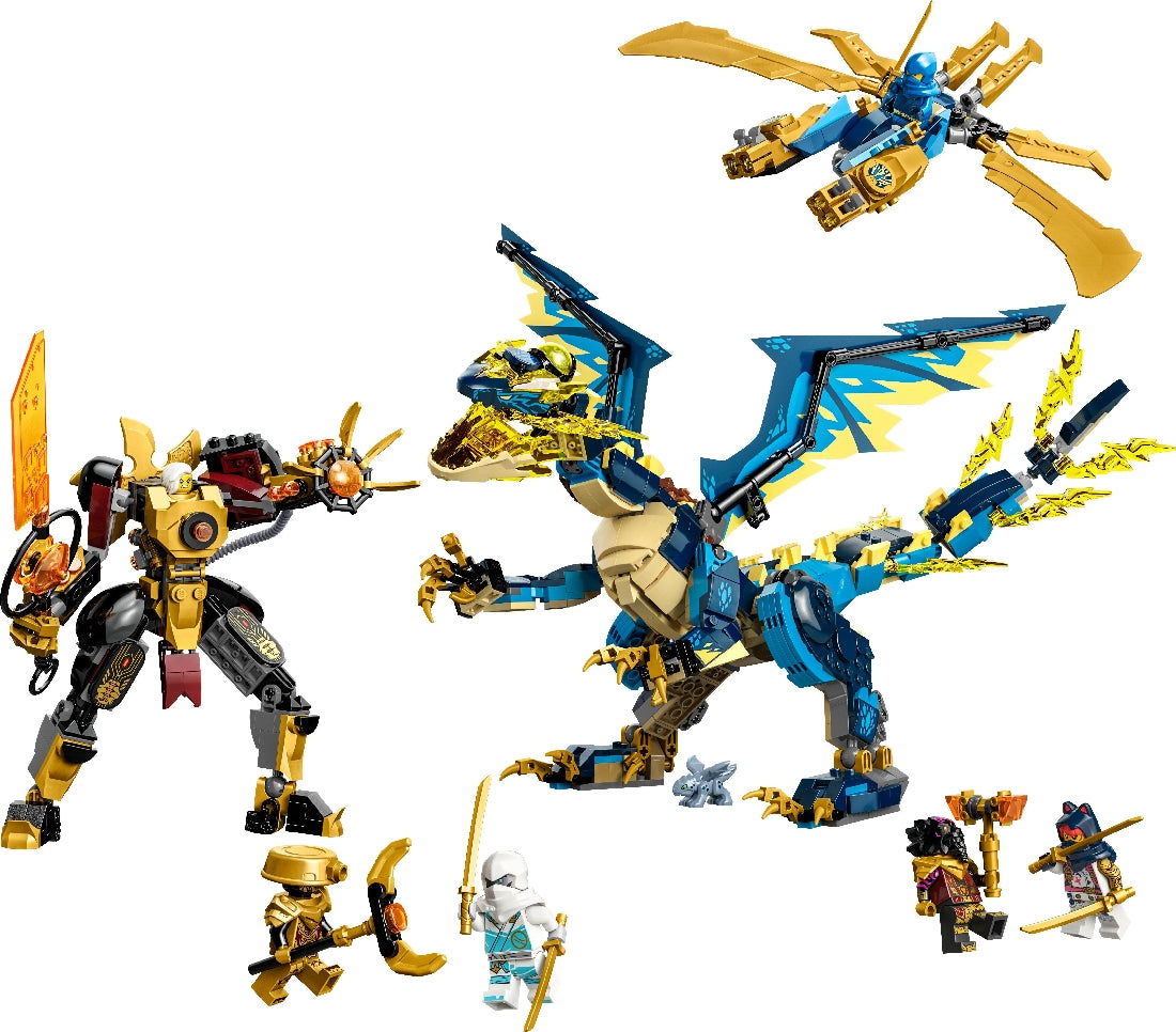 LEGO NINJAGO ELEMENTAL DRAGON VS THE EMPRESS MECH 71796 AGE: 9+