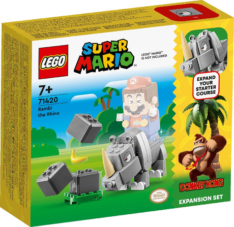 LEGO SUPER MARIO RAMBI THE RHINO EXPANSION SET 71420 AGE: 7+