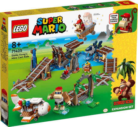 LEGO SUPER MARIO DIDDY KONG'S MINE CART RIDE EXPANSION SET 71425 AGE: 8+