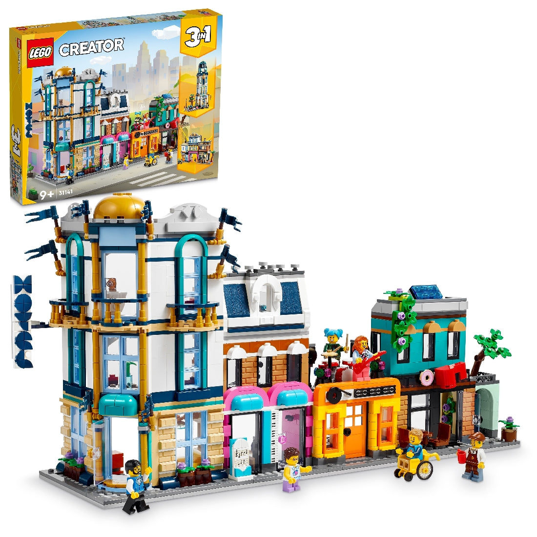LEGO CREATOR 3-IN-1 MAIN STREET 31141 AGE: 9+