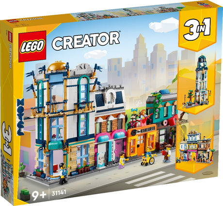 LEGO CREATOR 3-IN-1 MAIN STREET 31141 AGE: 9+