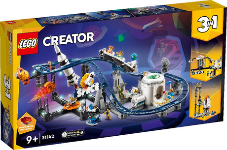 LEGO CREATOR 3-IN-1 SPACE ROLLER COASTER 31142 AGE: 9+