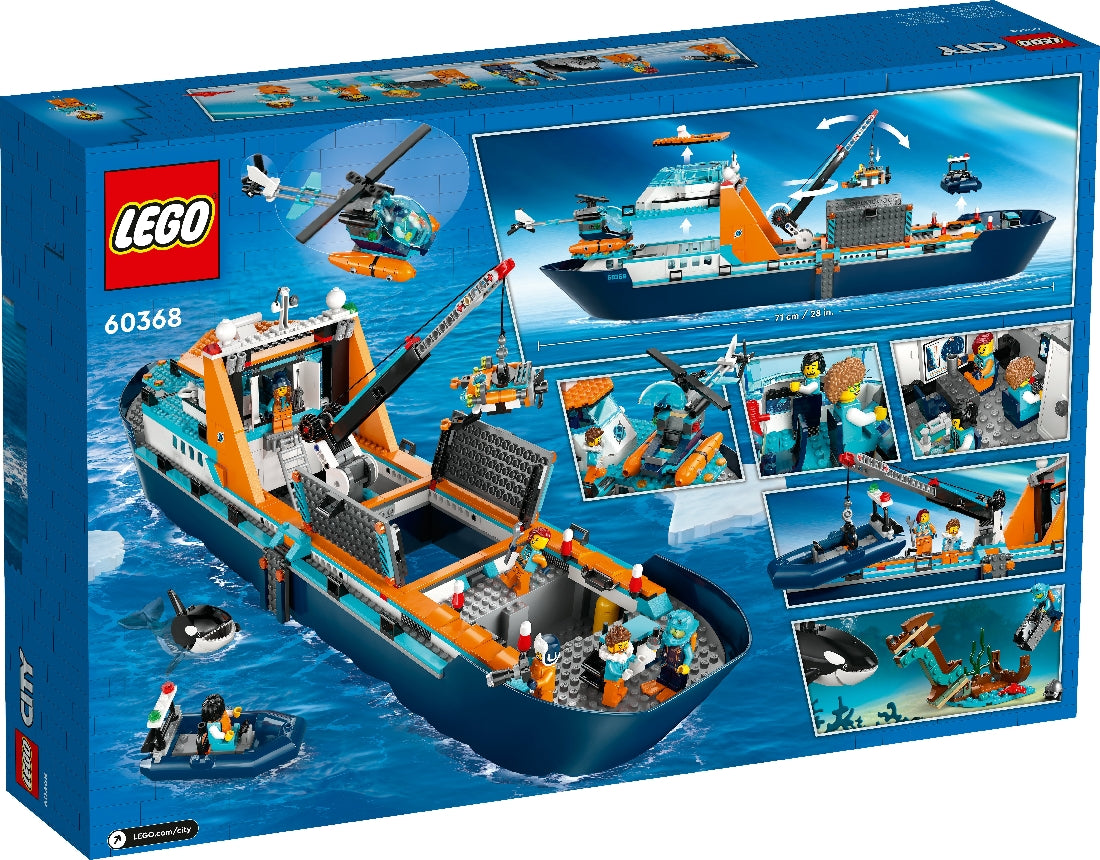 LEGO CITY ARCTIC EXPLORER SHIP 60368 AGE: 7+