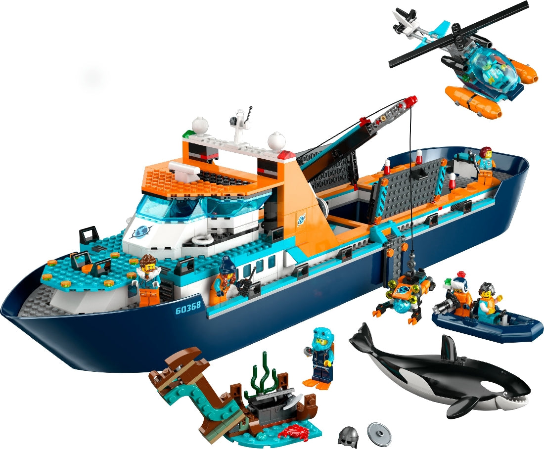 LEGO CITY ARCTIC EXPLORER SHIP 60368 AGE: 7+