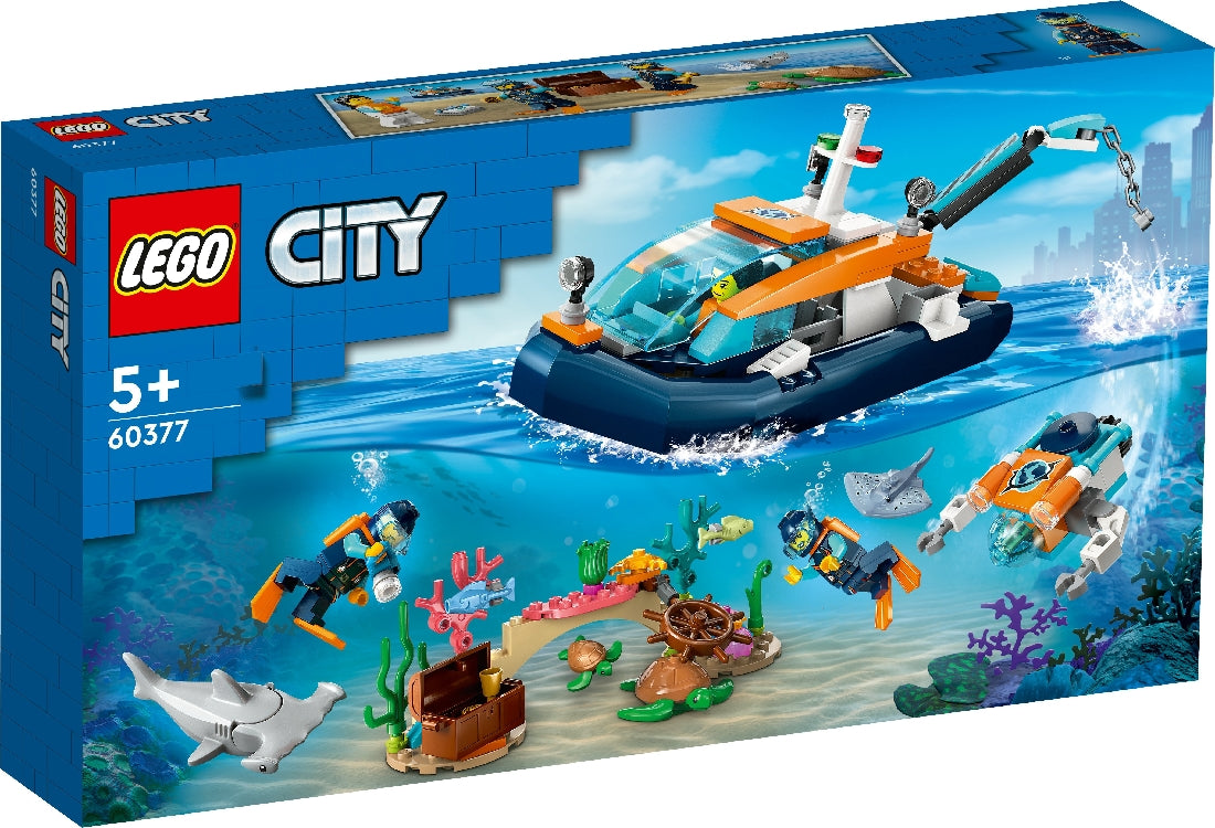 LEGO CITY EXPLORER DIVER BOAT 60377 AGE: 5+
