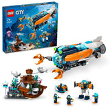 LEGO CITY DEEP-SEA EXPLORER SUBMARINE 60379 AGE: 7+