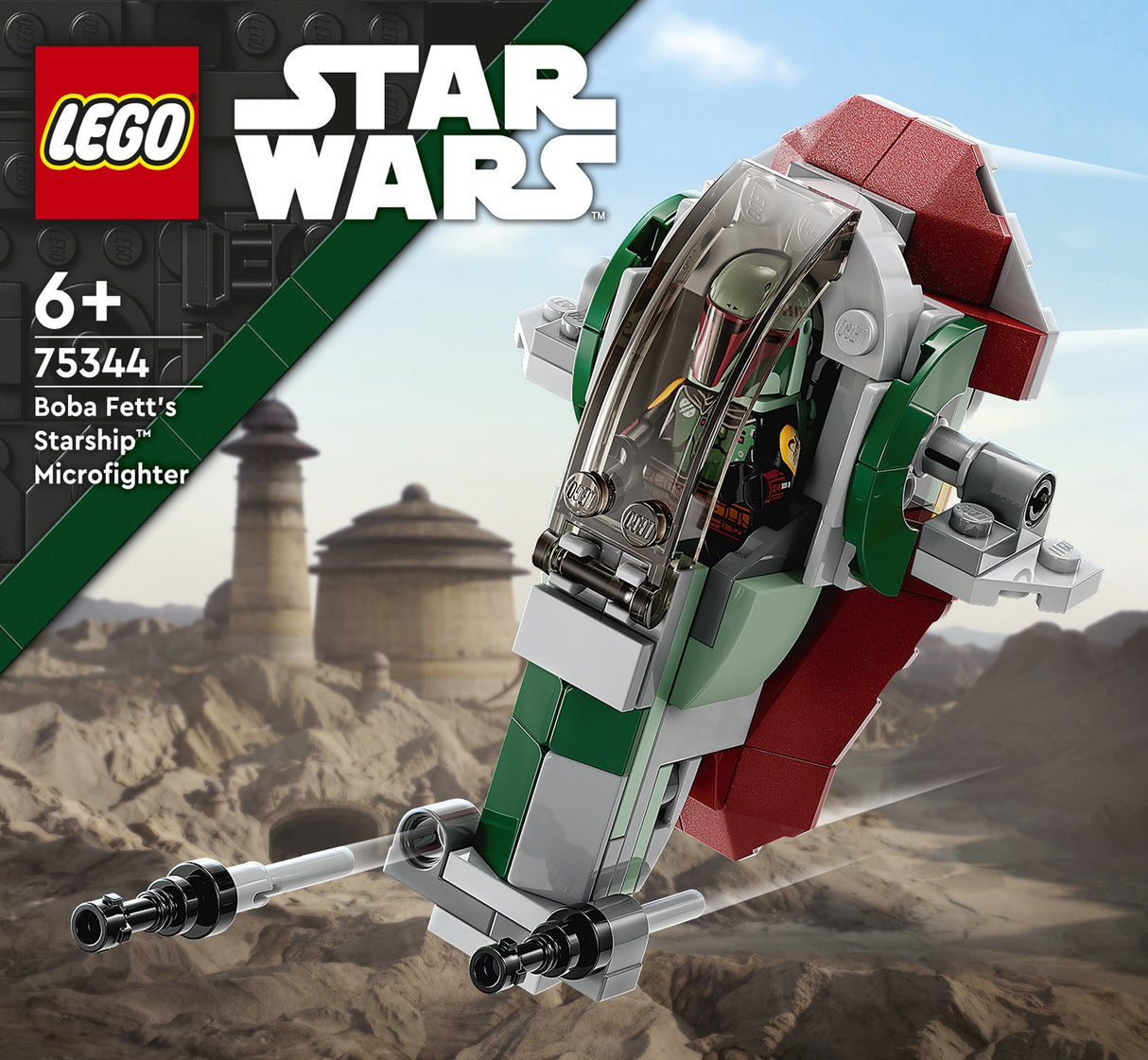 LEGO STAR WARS BOBA FETT'S STARSHIP MICROFIGHTER 75344 AGE: 6+