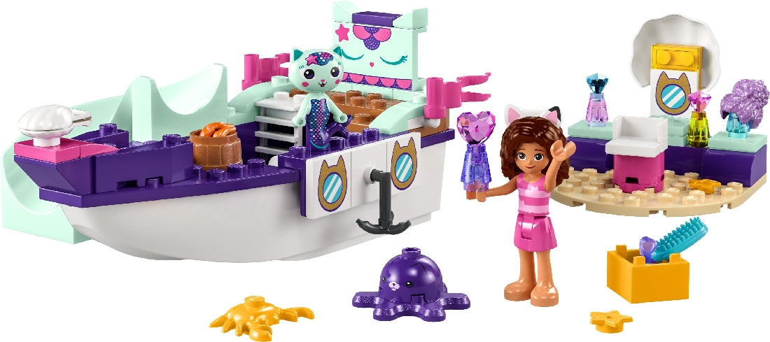 LEGO GABBY'S DOLLHOUSE GABBY & MERCAT'S SHIP & SPA 10786 AGE: 4+