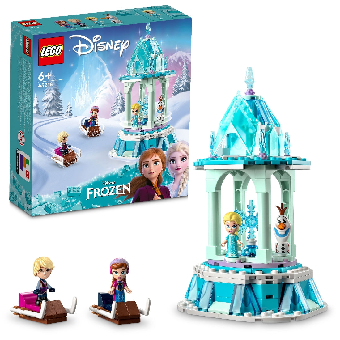 LEGO DISNEY PRINCESS ANNA AND ELSA 'S MAGIC CAROUSEL 43218 AGE: 6+
