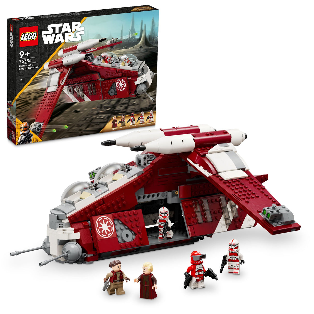 LEGO STAR WARS CORUSCANT GUARD GUNSHIP 75354 AGE: 9+