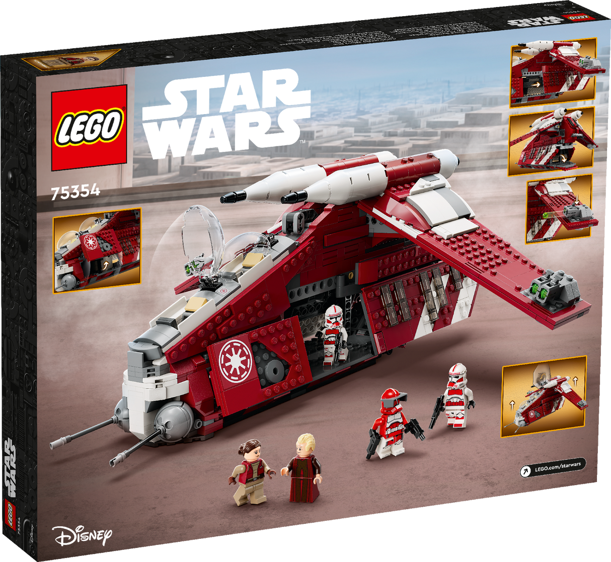 LEGO STAR WARS CORUSCANT GUARD GUNSHIP 75354 AGE: 9+