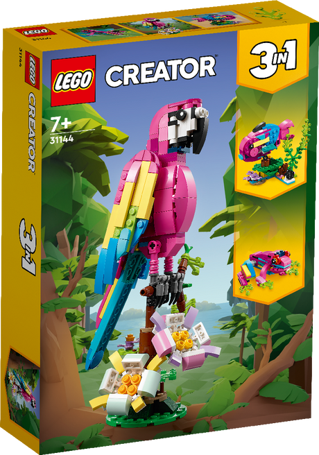 LEGO CREATOR EXOTIC PINK PARROT 31144 AGE: 7+