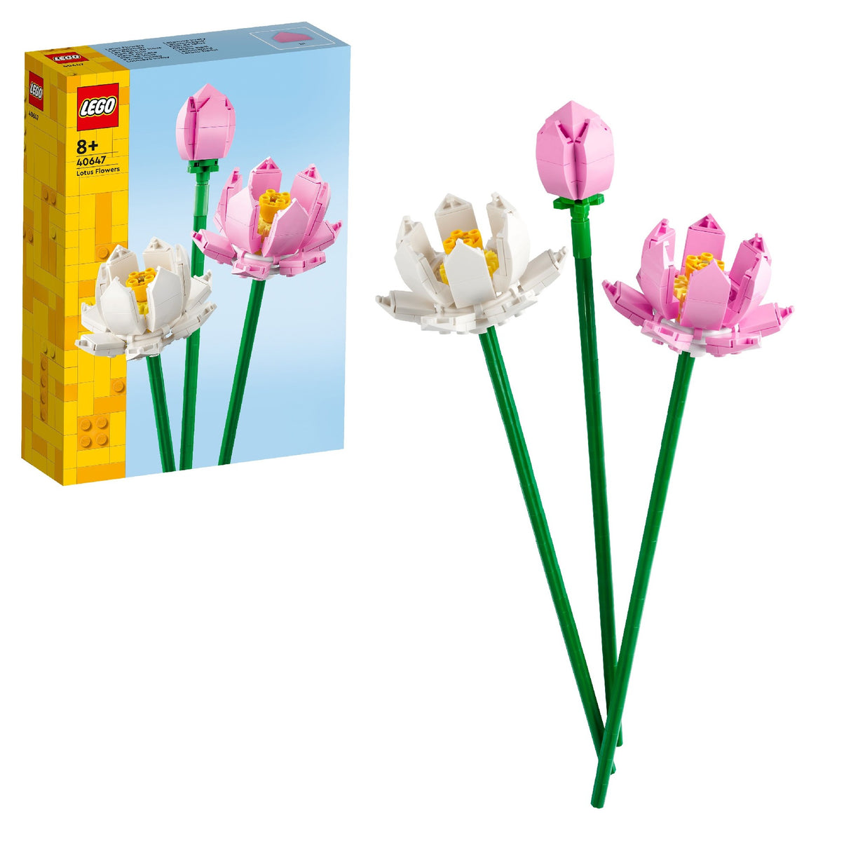 LEGO BOTANICALS LOTUS FLOWERS 40647 AGE: 8+