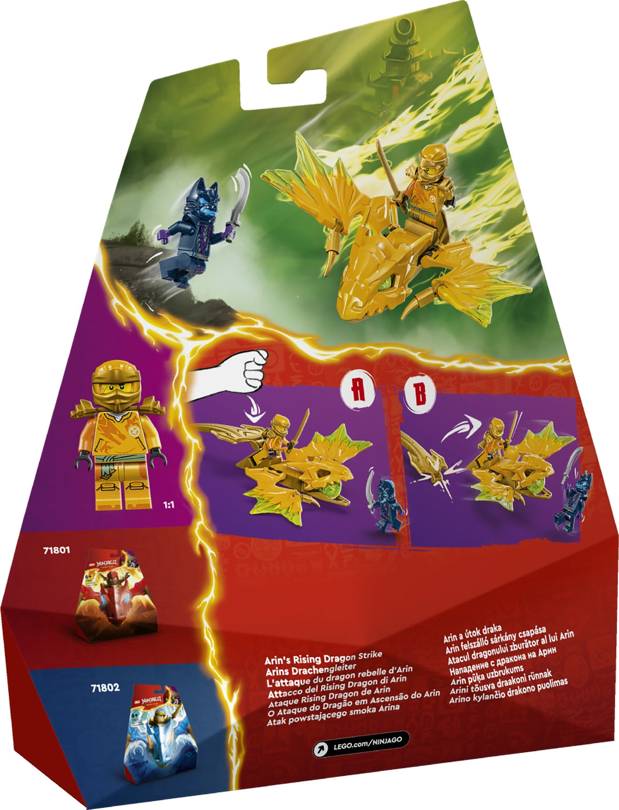 LEGO Ninjago Arin's Rising Dragon Strike 71803 Age: 6+