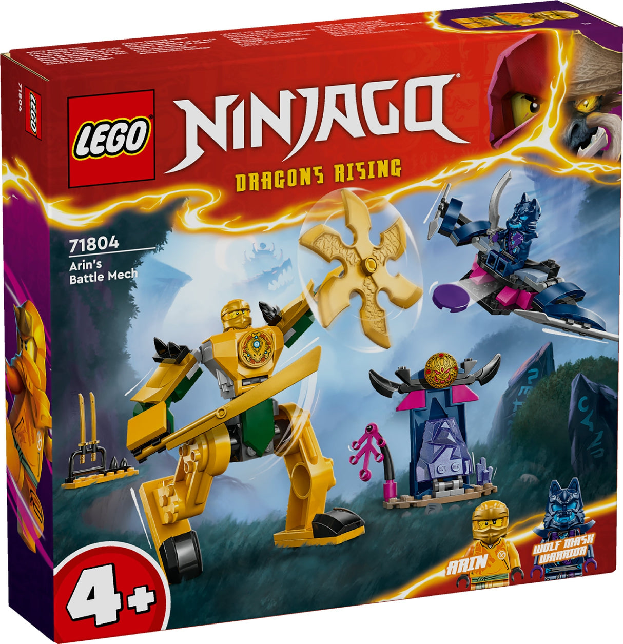 LEGO NINJAGO ARIN'S BATTLE MECH 71804 AGE: 4+