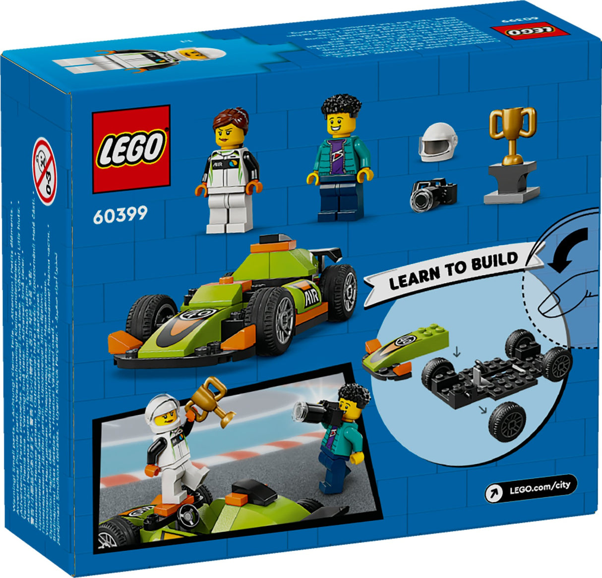 LEGO CITY GREEN RACE CAR 60399 AGE: 4+