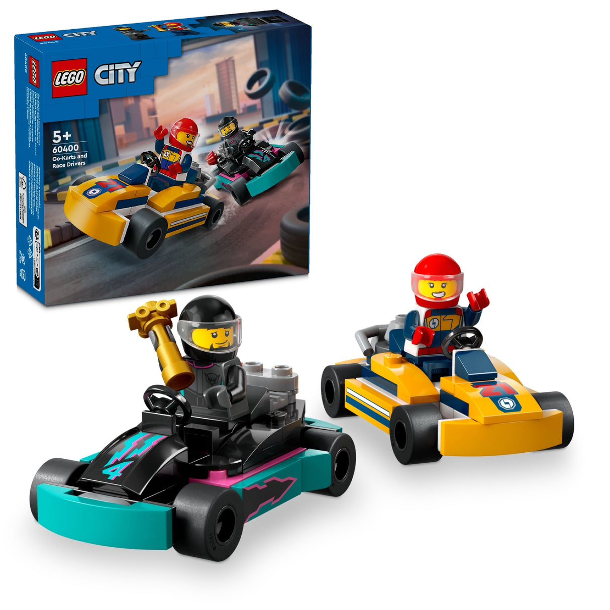 LEGO CITY GO-KARTS AND RACE DRIVERS 60400 AGE: 5+