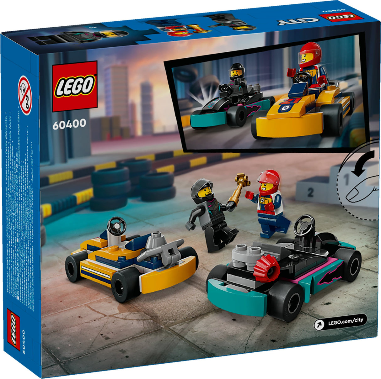 LEGO City Go-karts And Race Drivers 60400 Age: 5+